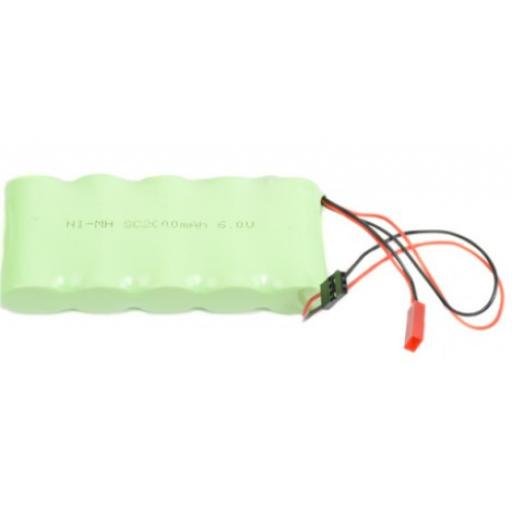 6v NiMH 2000mAh RC Rechargeable RC Receiver Battery - JST / Futaba