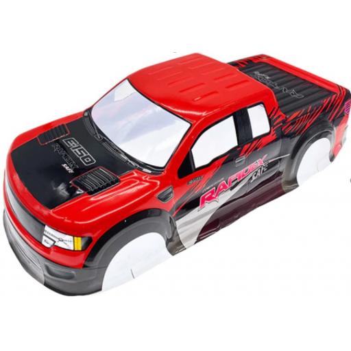 Ford F150 Red Universal 1/10 1/8 Truck Body Shell