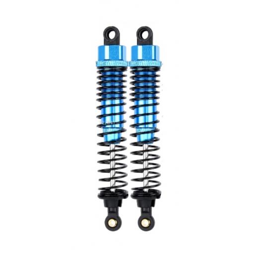 1 x pair of Metal Shock units 108mm Blue- Fully Adjustable for RC Car / Truck / Buggy.