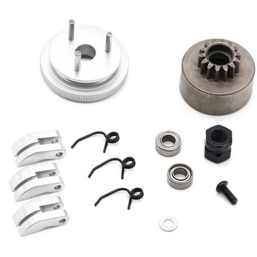 Flywheel + Clutch +14T Tooth Clutch Bell & Bearings set for 1/8 Nitro Engines