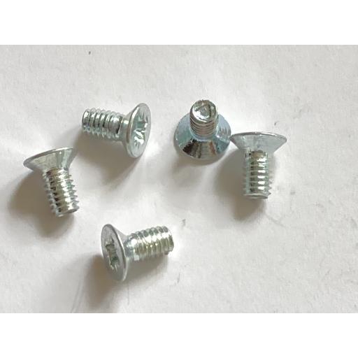 1/8 Engine Mounting Bolts Screws. Countersunk Phillips. Set of five (one spare)