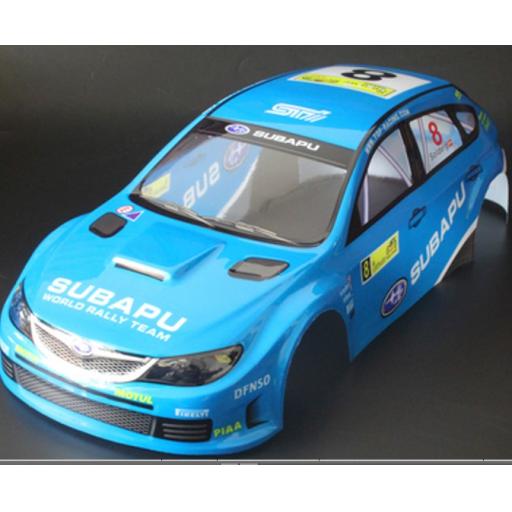 Subaru WRC WRX RC car body shell Blue No 8 1/10 Cars