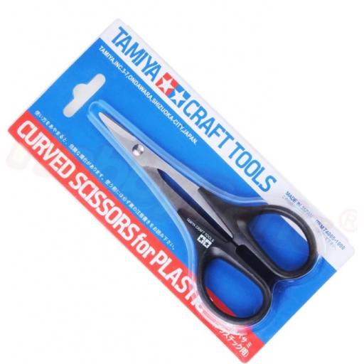 RC Body Scissors, Tamiya Branded, Slightly Curved. Made from Stainless Steel