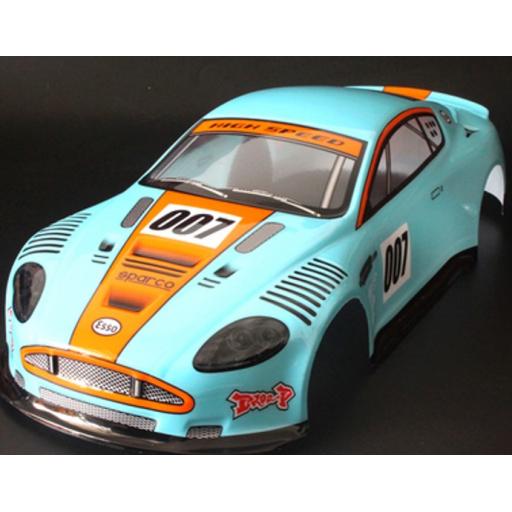 RC Aston Martin James Bond 007 1/10 car body shell predecorated.