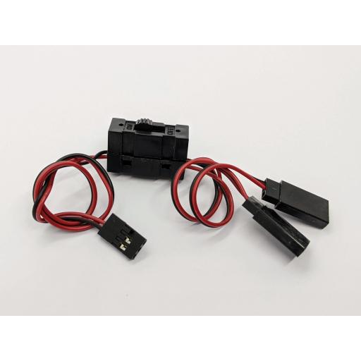 On Off switch for RC Car, Buggy or Truck with HiTec connectors