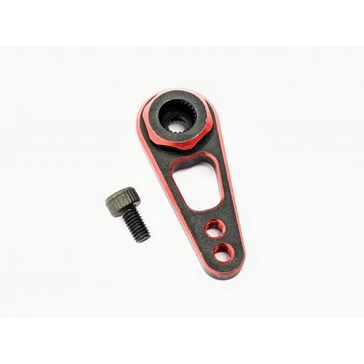 Servo Horn Arm - Quality Aluminium - Universal fit 25 Teeth, 1/10 & 1/8 Red