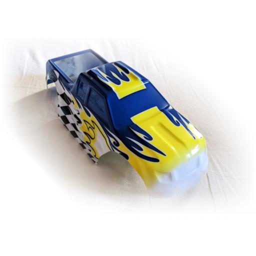 RC Car Truck Body Shell Fits 1/10 Custom Car Style Blue White