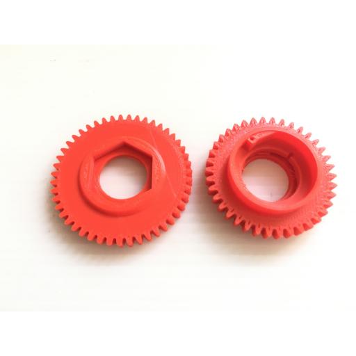 CEN Spur Gears Fun Factor two speed 44T + 47T P/N G84307-1 & G84307-2 Red