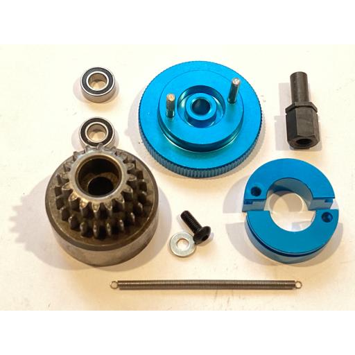 16+21T Clutch Bell + Clutch + Flywheel + Bearings For 1/10 & 1/8 nitro Engines.