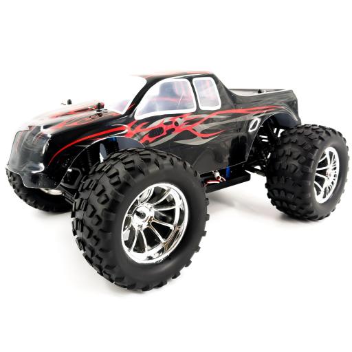 HSP Black and Red Flame Bug Crusher 1/10 -Very Fast- RTR Electric - Hobby Grade- Not a toy.