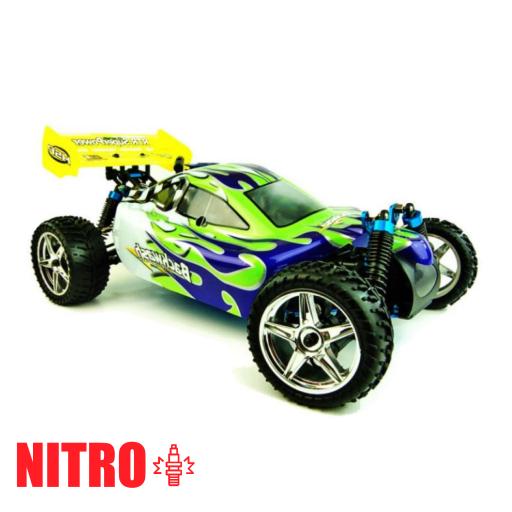 HSP Pro XSTR Backwash 2 speed Nitro Engine Buggy 1/10 complete and ready to run