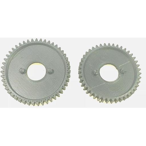 HPI Evo3 43T and 47T spur gear set. P/N 76817 and 76843 - Carbon Fibre strength