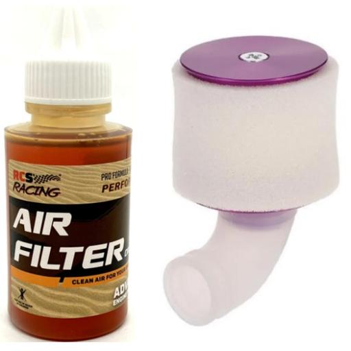 1/8th Aluminium Air Filter - Purple with filter oil