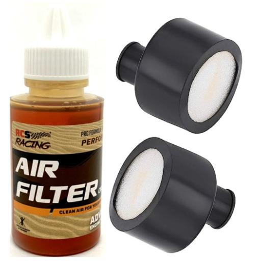 Nitro RC fine foam air filter X 2 plus Air Filter Oil combo 1/10 Car Buggy Truck