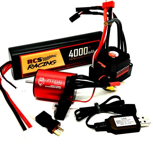 Tamiya RC Brushless Conversion kit Complete for 1/10 vehicles + Battery UK