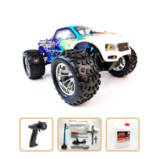 HSP Bug Crusher 1/10 Nitro Engine Truck - Bundle Special with Fuel and starter - Ready to run