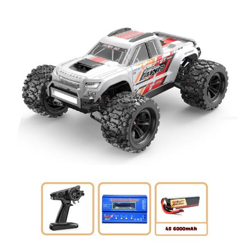 MJX 1/10 Brushless 4S Car Truck Truggy - 60MPH + battery & Charger 10208 White