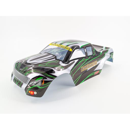 Truck Body Shell Universal Fit 1/10 scale, complete with decals-Green