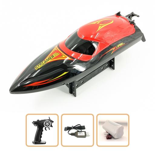 Streamer Incredibly fast brushless power boat complete with Radio Controls- Red
