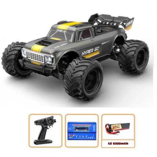 MJX 1/10 Brushless 4S Car Truck Truggy - 60MPH + battery & Charger 10210 Grey