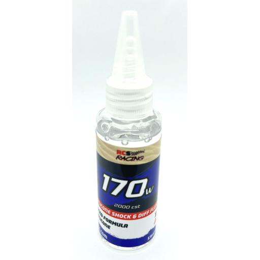 RC Pure Silicone Shock Oil RCSRacing High Grade pressure Filtered 170W (2000cSt)