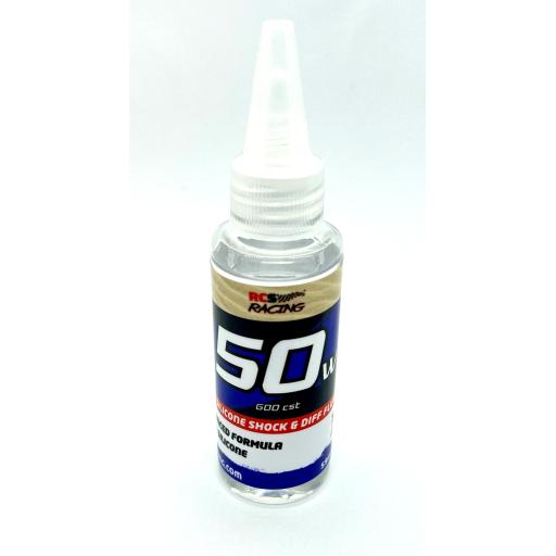 RC Pure Silicone Shock Oil RCSRacing High Grade pressure Filtered 50W (600cSt)