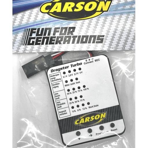 Tamiya RC Programming Card for Tamiya Brushless set