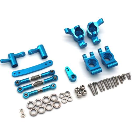 SCY 16101 Pro Steering and hubs Full Upgrade Blue Anodised Aluminium