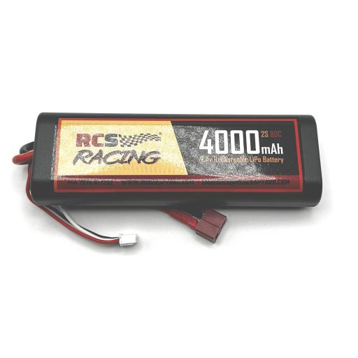7.4V Lipo Battery 2S 80C 4000 mAh TAMIYA hard case -Deans Connector