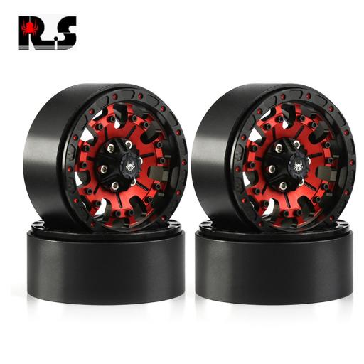 1.9 inch Crawler 6 spoke Aluminium Smokey Red Wheel Rims High Quality